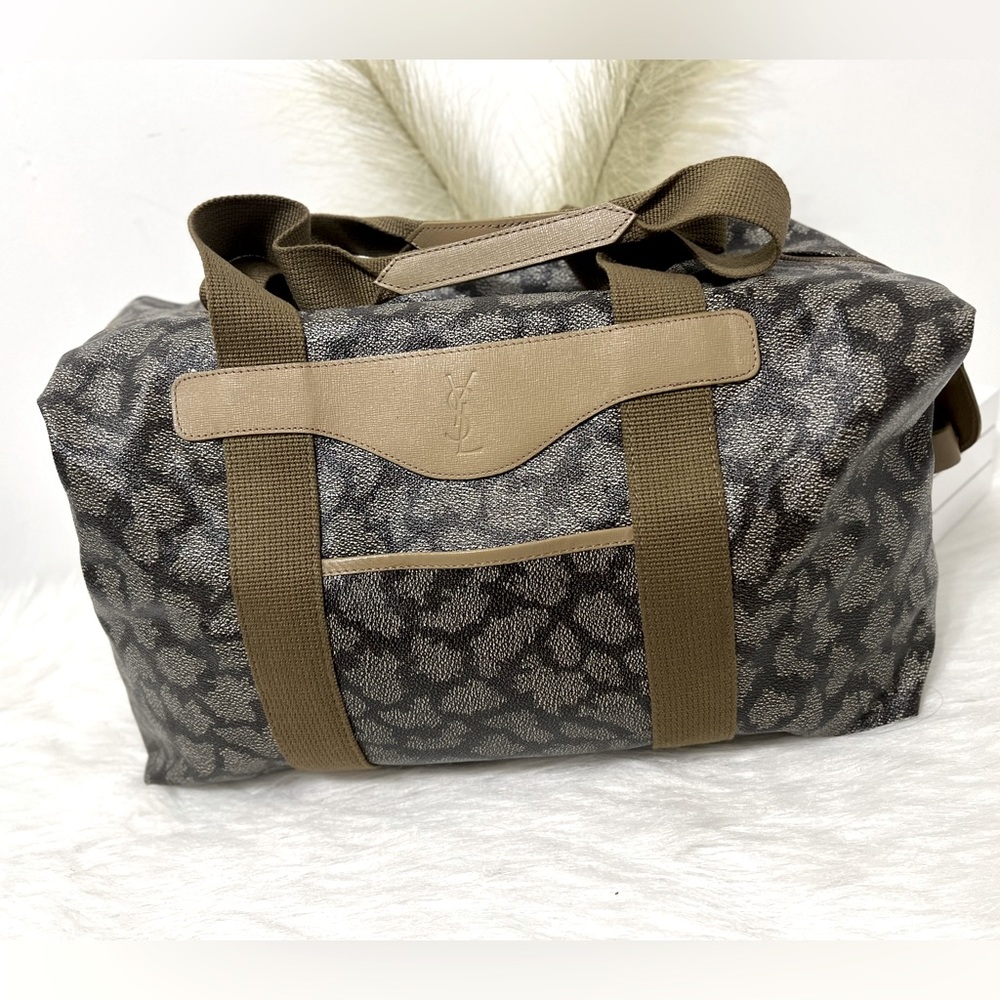 Yves Saint Laurent Brown YSL Printed Duffel Bag
·
Brand: Saint Laurent